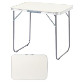 2.3ft Portable Aluminum Folding Camping Table, 70-50cm Lightweight Foldable Table For Outdoor Picnic, Indoor Dining