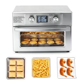 22-liter 1800-watt Electric Air Fryer Oven, Equipped With 6 Stainless Steel Heating Elements, And Capable Of Setting A Temperature Of 450degree -F.