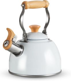 Tea Kettle, Tea Pot with Cool Touch Ergonomic Handle, Teapot Food Grade Stainless Steel, Tea Kettle Stovetop, Kettle Teapot, Whistling Tea Kettle