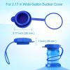 Professional Water Cooler Cap Set - 3-Piece Leakproof Replacement Lids for 3/5 Gallon Jugs (Fits Most 55mm Bottle Necks)