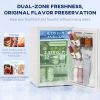 2.5 Cu.Ft Mini Fridge, Single Door Compact Refrigerator with Freezer, Adjustable Thermostat, Reversible Door, White