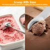 45 Seconds Fast Warm Electric Ice Cream Scoop, Self-Heating Rechargeable Ice Cream Spoon Non-Stick Smooth Round Scoops