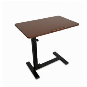 A Wheeled Adjustable Bedside Table, A Portable Dining Table With Adjustable Height And Inclination, Suitable For Dining, Working And Reading. (Option: White)
