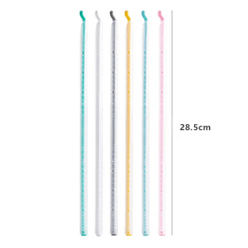 Food bag sealing sticks, reusable sealing rods for snack and dry food bags, tight sealing   preserves freshness and locks in flavor (style: 28.5cm transparent white casing)